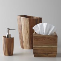 Alistate-Set de baño toillete simil madera 