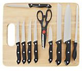 Alistate-Set de cuchillos + tabla de madera