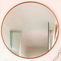 Alistate-Espejo 60cm marco de cobre