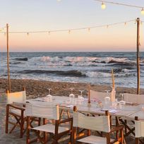 Alistate-Cena en la playa - Bahamas