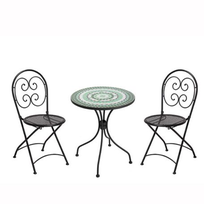 Alistate-Set de mesa y sillas de hierro