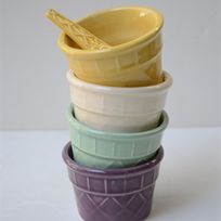 Alistate-Vasos de helado con cuchara