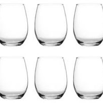 Alistate-Juego de vasos anchos de cristal