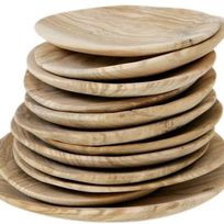 Alistate-Juego de platos de madera