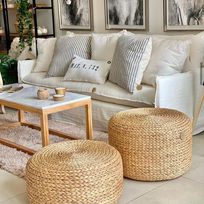 Alistate-JUEGO DE PUFF REDONDOS