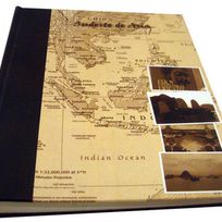 Alistate-Album de viaje en cuero y collage