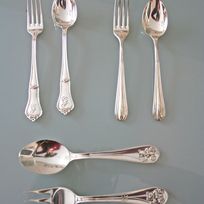 Alistate-Cubiertos de plata originales.