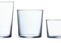 Alistate-Juego completo de 18 vasos vidrio, en 3 medidas