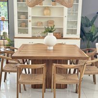 Alistate-Juego de 6 sillas y mesa para el living comedor