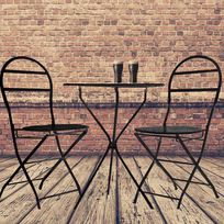 Alistate-Juego de mesa y sillas exterior
