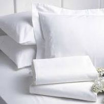 Alistate-Juego de sabanas blancas para cama grande