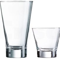 Alistate-Juego 12 vasos vidrio
